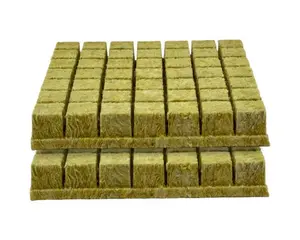 Grodan A-OK 1.5" Rockwool Starter Plugs – 2 Sheets of 49 (98 Plugs Total) Seedling & Cloning Cubes