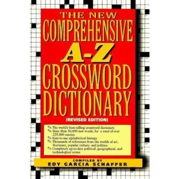 USED Book - New comprehensive a-z crossword dictionary by Edy Garcia Schaffer (Hardcover) - english