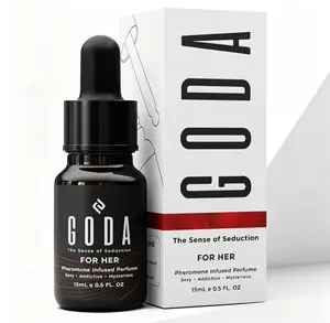 GODA Pheromones Perfume for Women Original Formula, Long-Lasting Jasmine Rose Scent, Vegan Cruelty-Free Mini Perfume 15ml / 0.50 fl oz