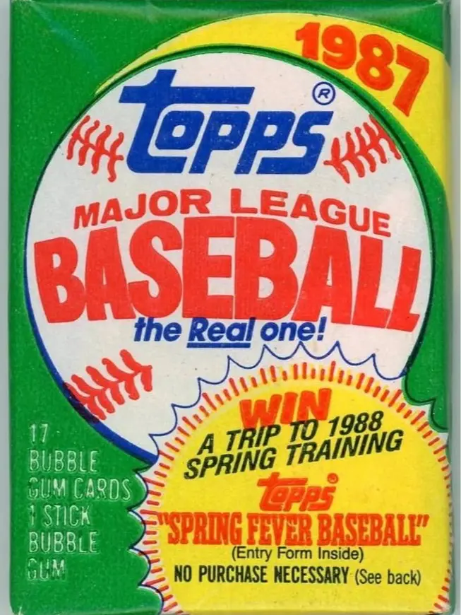 1987 Topps Baseball – Factory Sealed Wax Pack