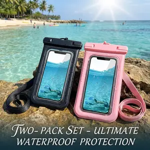 Waterproof Phone Bag for Swimming & Beach - Touch Screen Compatible Floating Dry Pouch for iPhone Samsung Galaxy - Protective Travel Case for Outdoor Activities, Pool, Kayaking, Boating, Snorkeling, Hiking, Waterproof Pouch with Lanyard
