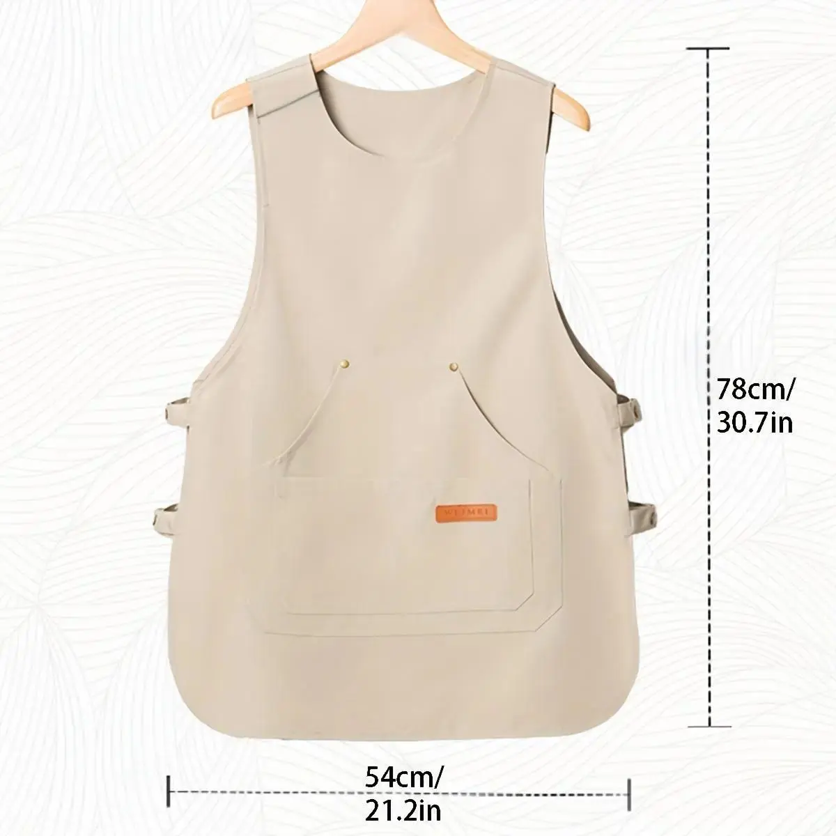 Kitchen Cooking Apron with Cross-Back Straps, Solid Color Multi-Pocket Design, Stain-Resistant and Easy Cleaning Fabric, Kitchen Cooking Aprons, Easy Cleaning Apron