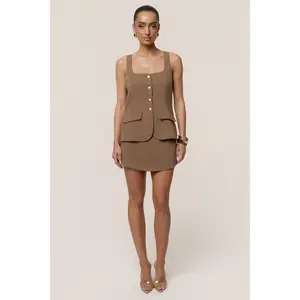 Brown All In One Romper