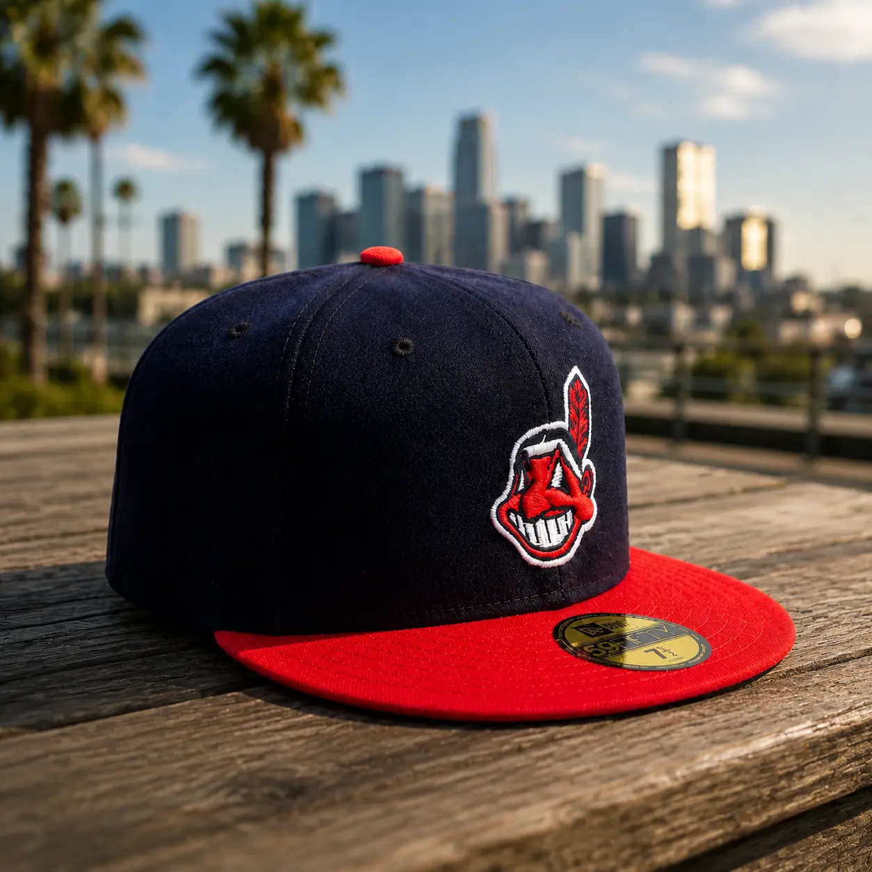 New Era Cleveland Guardians Red 9FIFTY Youth Fitted Hat