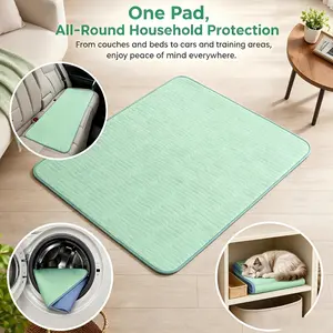 4 Pack Reusable Bed Pads, 100% Leakproof Waterproof Mattress Protector Pads, Washable Pads for Kids, Adults and Pets