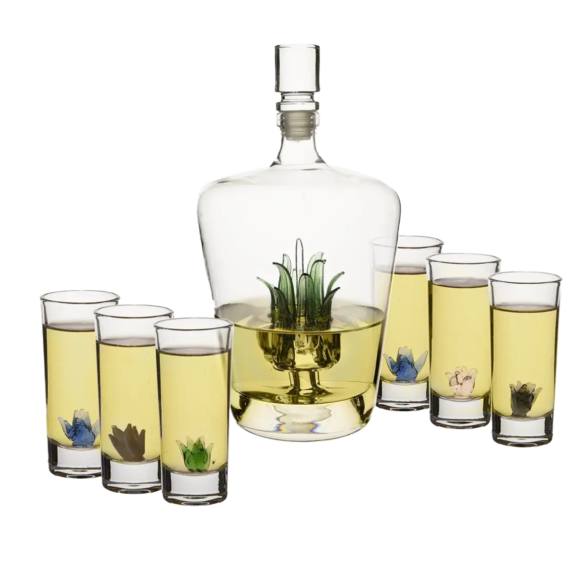 Tequila Decanter Set Premium Barware Gift Elegant Drinkware Collection