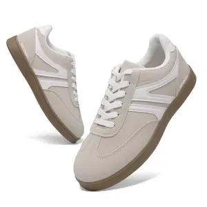 Women's Retro Tennis Shoes Trainers Skateboard Shoes Lace Up Sneakers Lightweight Comfort Walking Footwear for Women Springfresh