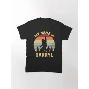 Retro Rocking Bigfoot My Name Is Darryl Classic T-Shirt