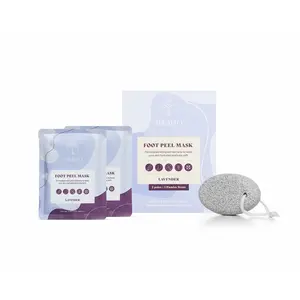 Thealto Beauty Foot Peel Masks + Pumice Stone, Gently Exfoliates and Leaves Skin Baby Soft Nail Smooth Exfoliant Peppermint