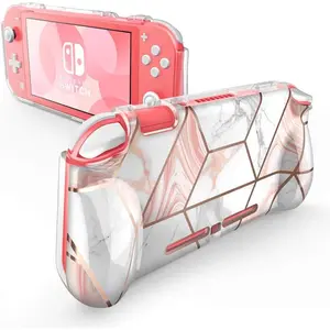 Case for Nintendo Switch Lite 2019, [Thunderbolt Series] Protective Clear Cover with TPU Grip (Marble)