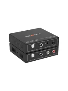 212 MAIN Digital Compact Stereo Audio Interface, Toslink-COAX Audio Extender Kit with Transmitter & Receiver for Cat5e-Cat6-Cat7 Cables, Up to 950 ft. Range