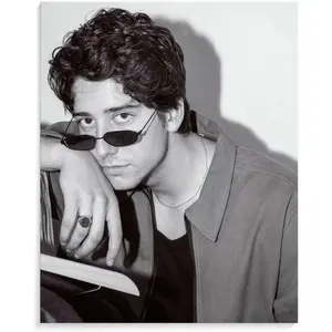 American Actor Milo Manheim Black And White Portrait Art Poster (3) Wall Poster Art Canvas Printing Gift Office Bedroom Aesthetic Poster