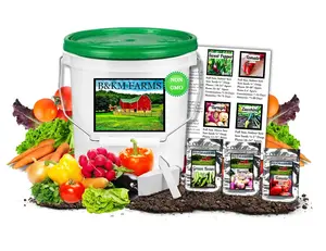 20,000+ Survival Seed Kit 5+ Year Supply. 30 Fruit & Vegetable Non-GMO Heirloom Seeds