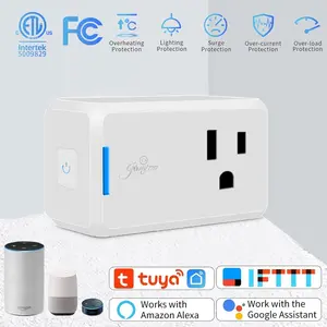 Smart Plug Mini Version Supports Alexa and Google Home 10a 120v Etl Certified Remote Control Compatible with Tuya/smart Life APP