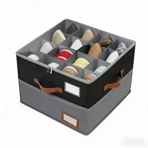 Shoe cabinet storage box for wardrobe, fabric shoe box with transparent lid, adjustable dividers, foldable space-saving storage box, suitable for storing 8-16 pairs of shoes, ideal for back-to-school season