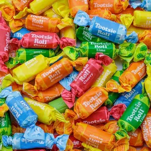 FRUIT CHEWS Candy 2 lb – Individually Wrapped (136 Pieces), Bulk Bag, 5 Assorted Flavors, Soft & Fruity, Gluten & Peanut Free
