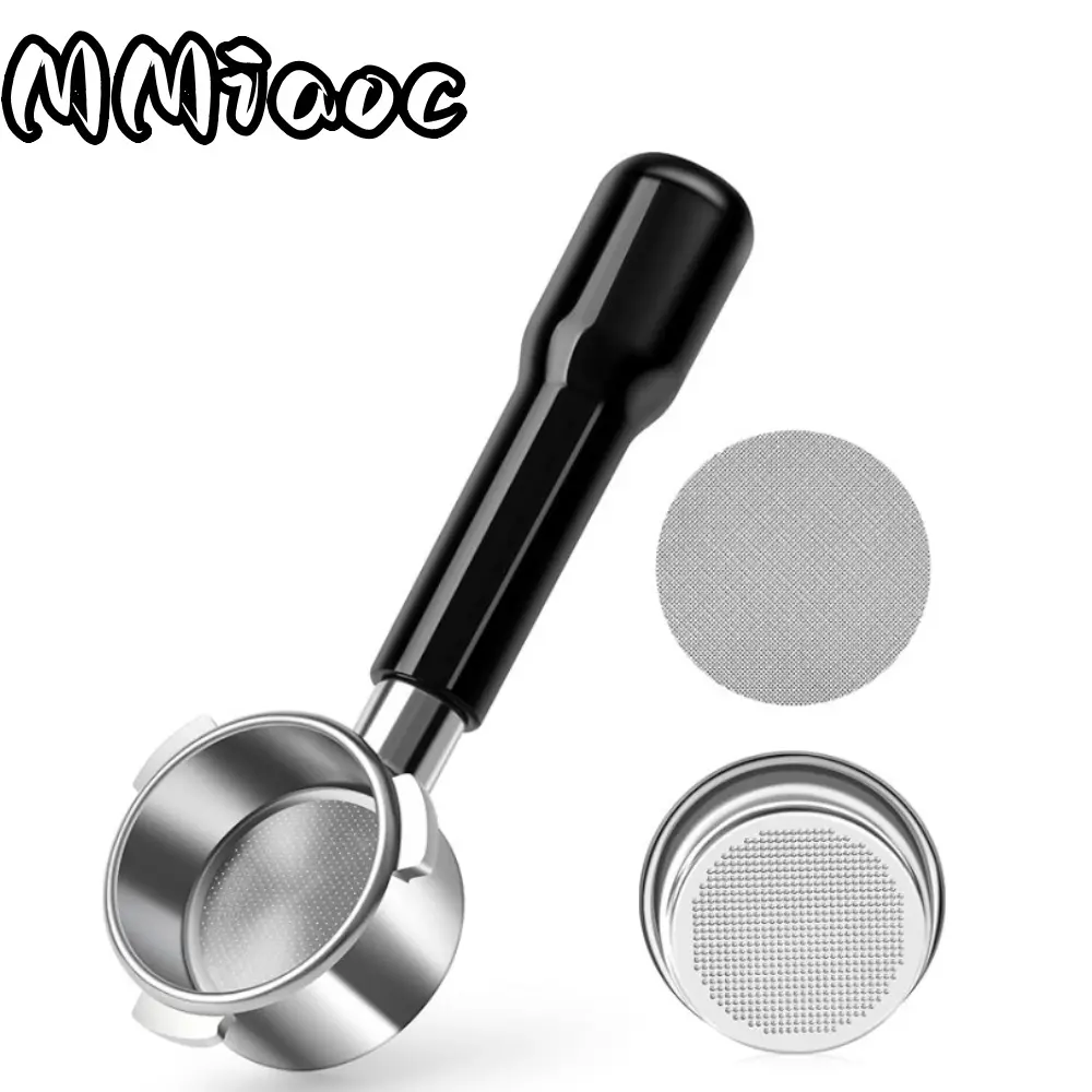 1 set of 54mm bottomless filter with 53.5mm Puck filter and filter basket, suitable for Barista Express and 54mm Italian coffee machine, perfect gift for coffee lovers, suitable for home and coffee shop use
