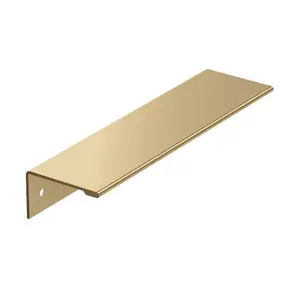 128mm Cabinet Edge Pull Handle  Modern Drawer Pull for Kitchen and Furniture