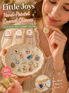 ✨ Hand-Painted Stylish Playful Charm Bracelet Pendants – Cute DIY Jewelry, 20+ Styles, DIY Jewelry Accessories 💖