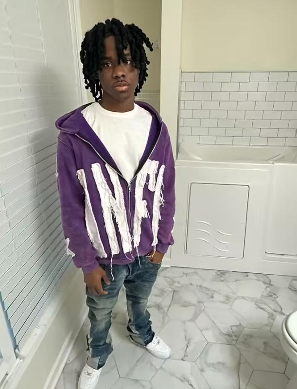 2026 Patchwork Hoodie Letter Star Print Pullover Casual Loose Fit Sweatshirt Red Color 100% Polyester Material