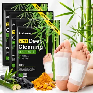 Natural Ginger Turmeric Peppermint Herbal Foot Patches, Plant-Based Daily Foot Care Pads, Ideal Holiday & Summer Gift for Personal Self-Care