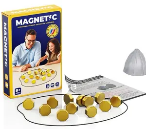 MAGNETIC Hexagon Tactical Game - Indoor Strategic Magnet Challenge for Engaging Recreational Activity