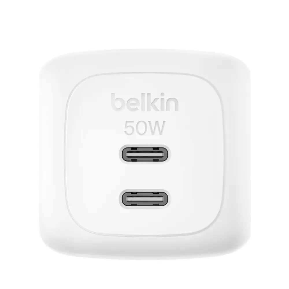Belkin BoostCharge Pro Dual USB-C GaN Wall Charger 50W Belkin BoostCharge Pro Dual USB-C GaN Wall Charger 50W