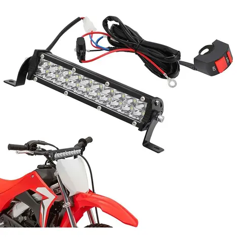 Dirt Bike Light Bar 60w 2500lm, Motorcycle Headlight Light Bar, Universal for 7/8" Handlebar, Crf110 Klx140 Klx110 Ttr110 Ttr110e