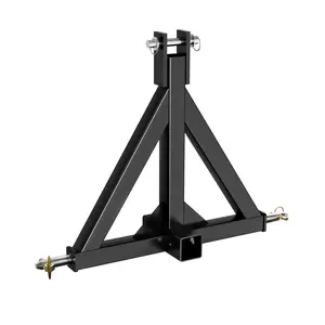 GARVEE 3 Point 2" Receiver Trailer Hitch,Quick Hitch Compatible with Category 1 Tractors, Heavy Duty Tractor Drawbar Hitch Adapter for Tractor Tow-Black