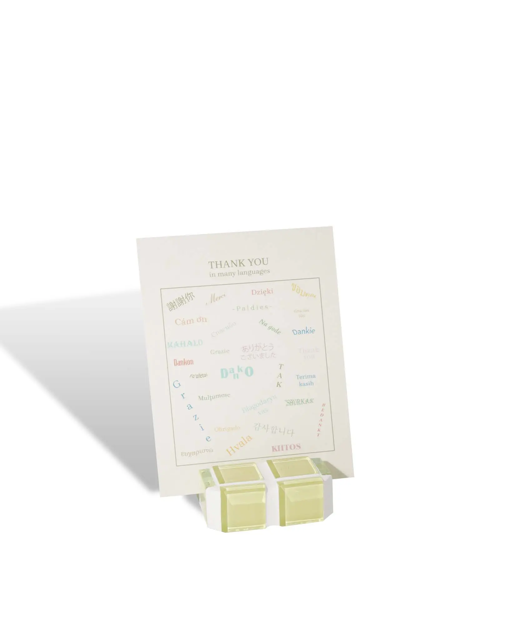 Glass Tile Mini Picture Stand – It's Lemon | Mini Polaroid Photo Stand