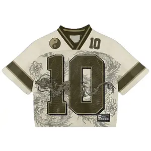 Dragon No.10 Graphic Print Mesh Jersey Football V-Neck Retro Summer Trendy Baseball Jersey Shirt Gift For Him Gift For Her Birthday, Baseball Jersey Outfit, AOP Merch, Outfit for Baseball Shirt Fan