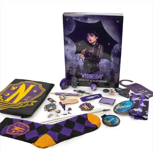 Wednesday Addams Christmas Random Box Holiday Advent Calendar 24 Pcs Random Acce