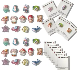 NOTIONSLAND 26 Pcs Pocket Hug Valentine's Day or Mother's Day Mini Gift Set - Mini Resin Animals with Encouragement Cards for Students Friends Family, Valentine Exchange or Employee Appreciation Gifts；also Makes Gift for Fathers on Father's Day