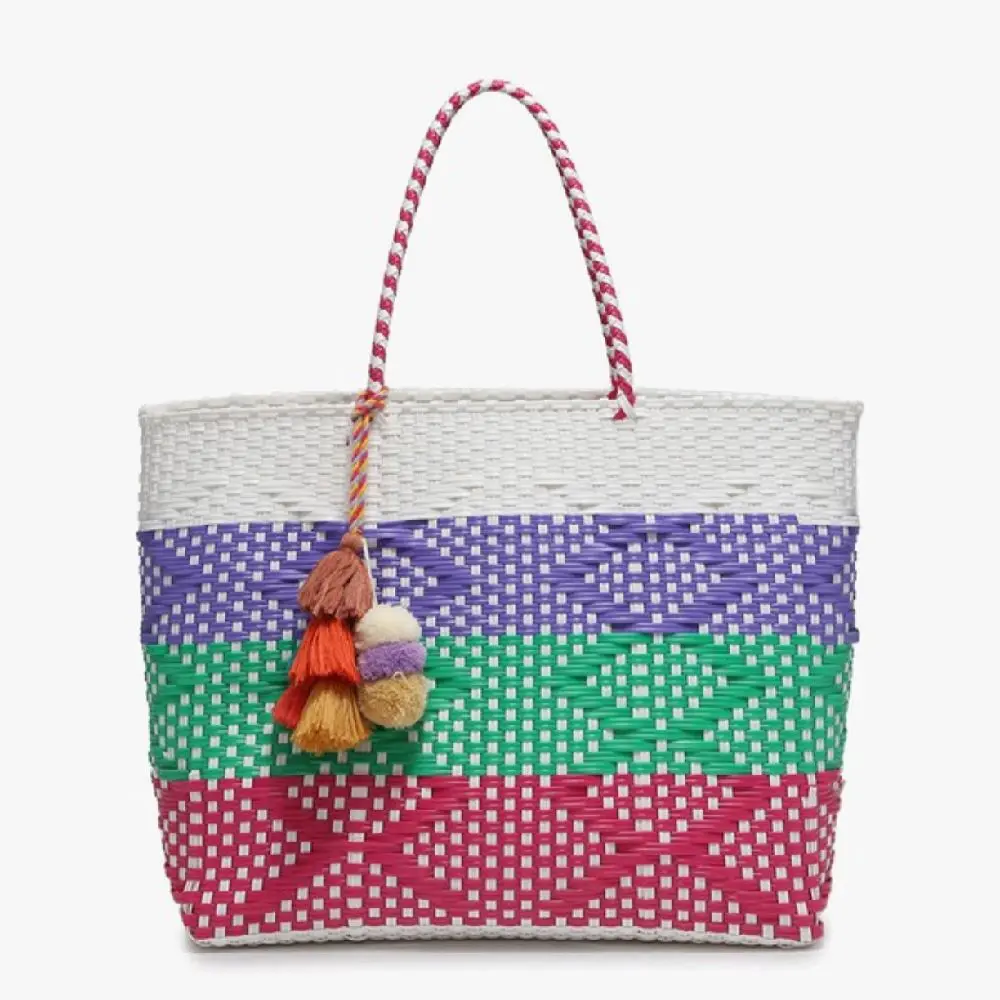 Women's Allie Basket Tote Purse - Basic, Casual, Spacious Luggage Bag with Ample Storage for Daily Use, High-Capacity