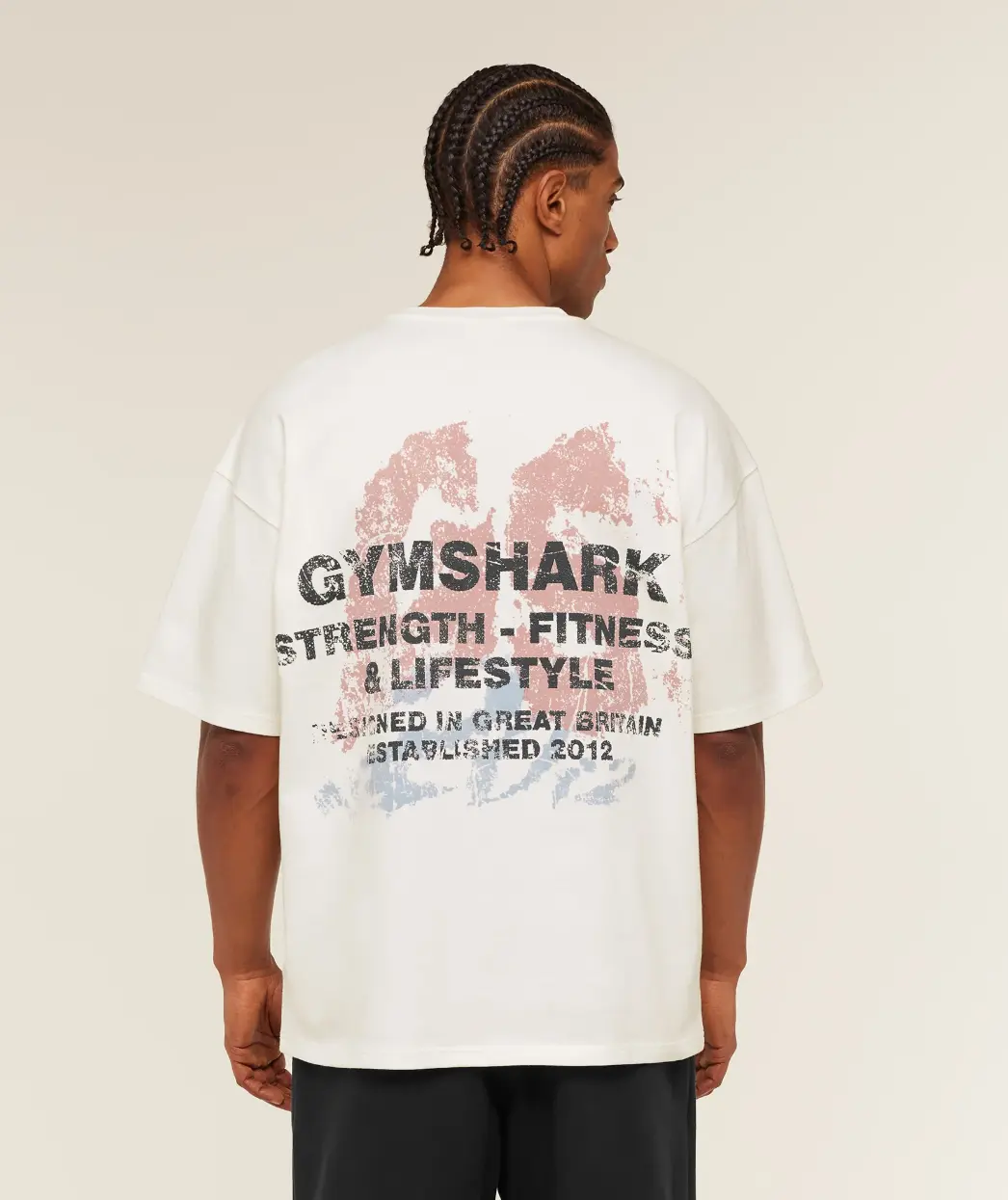 Gymshark Strength Fitness & Lifestyle Graphic T-Shirt, Men's Graphic Gym Tee, Strength Training Shirt, Casual Athletic Top