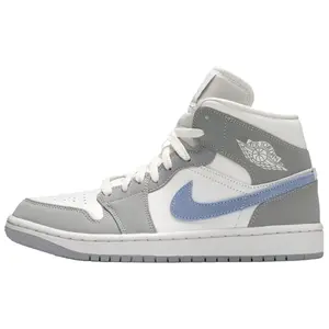 Wmns Air Jordan 1 Mid 'Wolf Grey Aluminum'