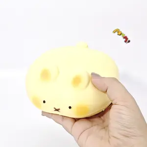 MHM Squishy Yellow Rabbit Bread Holiday Gift Slow-Bounce Stress Relief Toy Soft and Safe Compact and Portable Fun Hand Art