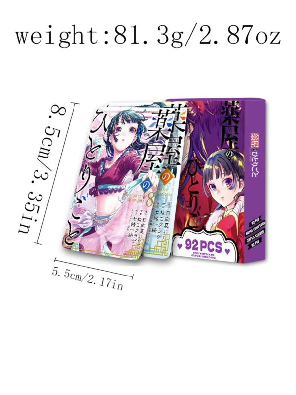 92pcs Photo Cards, Drug House Girl Dual-Sided Small Cards, Lomo Cards, Anime Peripheral Collection Box, Collectible Card Set