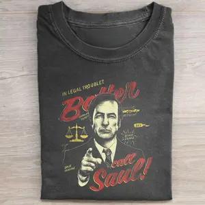 Vintage Need a Lawyer Better Call Saul Graphic Tee - Better Call Saul Movie Shirt - Breaking Bad Series - Saul Goodman, Mike Ehrmantraut, Gus Fring, Walter White, Jeese Pinkman Shirt - Iconic Movie Shirt - Lawyer Shirt