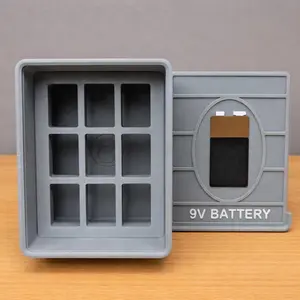 9V Battery Storage Box Organizer, 3D Printed Holder Case