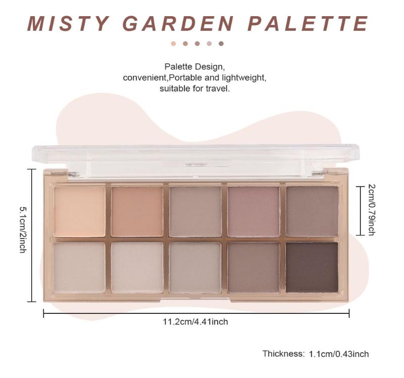 evpct  Colors Matte Nude Eye Shadow Palette Makeup for Older Women, Nude Brown Pink Cocoa Taupe Mauve Neutral Matte Cream Smokey Mini Eyeshadow Palette for Blue Green Eyes, Contour Makeup Palettes 4