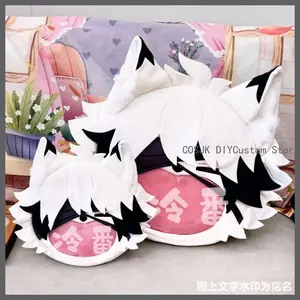 Anime Von Lycaon Zenless Zone Zero Cute Big Mouth Plush itabag Backpack Transparent Shoulder Bag Student Bookbag Crossbody Bag