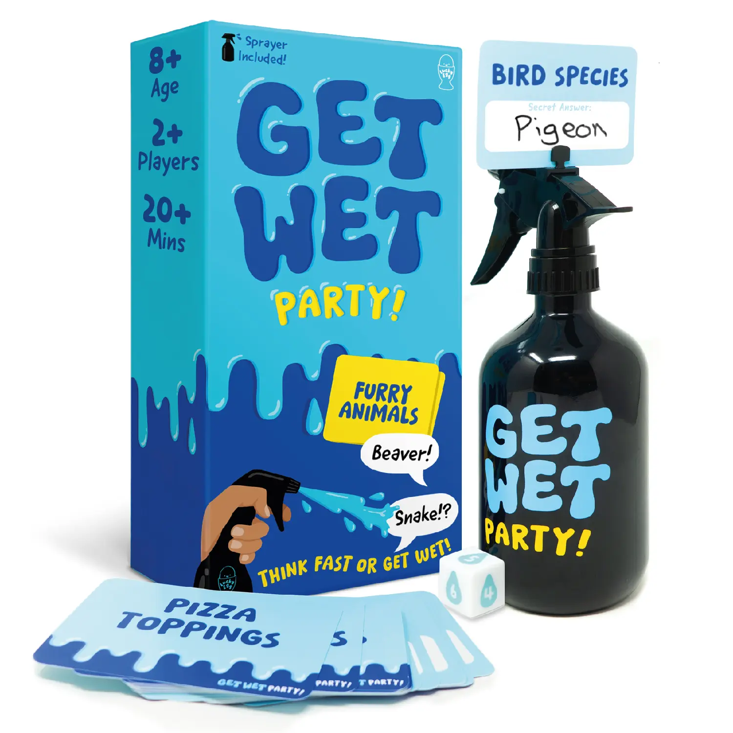 Get Wet Party Game - Think Fast Or Get Wet