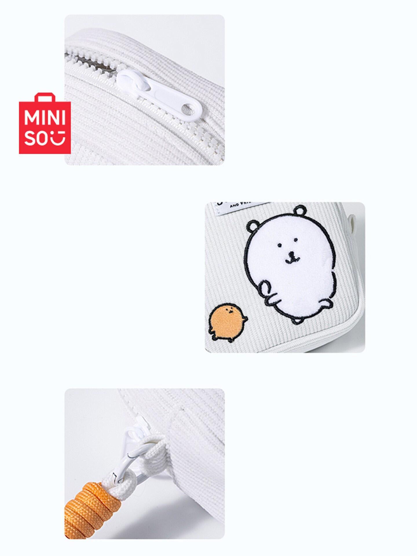 MINISO Joke Bear Series Storage Pouch – Cute Zipper Pouch for Organizing Small Items, Perfect Gift for Fans, Portable Makeup Bag, Pen Case & Travel Organizer!