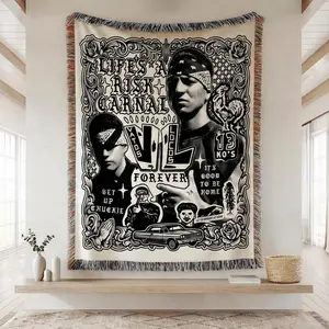 Retro 90s Blood in Blood Out Datos Locos Forever Blanket, Chicano Graphic Blanket, Vintage Movie Fan Gift