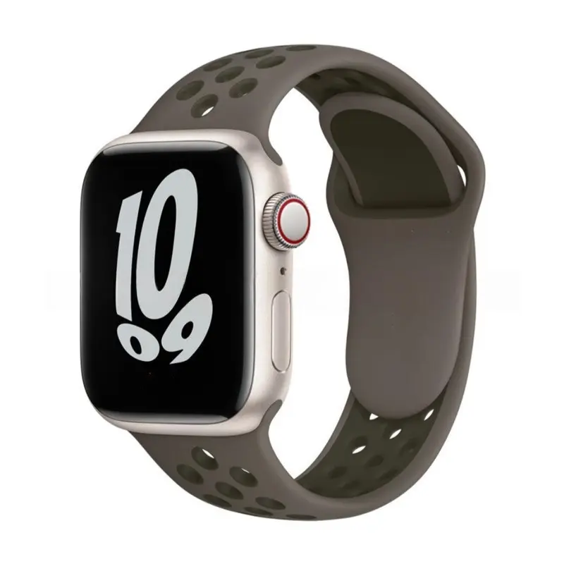 Soft Sport Seamless Silicone Apple Watch Replacement Band - Breathable, Sweatproof Wearable Accessory for Daily Wear (All Sizes Compatible), Accessories