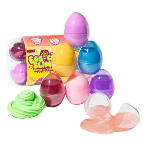 Slymu Egg-Cite Slime with Butter - Clear Slime Sensory Fidget Toys, ASMR Stress Relief, Slime Kit for Kids, Party Favors, Birthday Gifts for Girls and Boys, Goodie Bag Stuffers