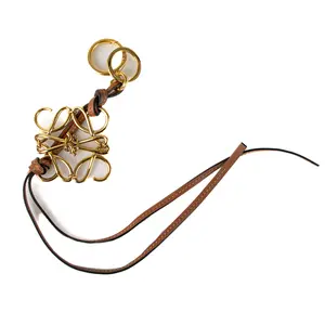 Pre-owned Loewe gold Bag Accessories Anagram Charm W26021687