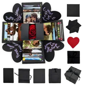 DIY Pop-Up Photo Gift Box with Interactive Folding Layers – Creative Memory Keepsake Box for Photos, Notes & Small Gifts, Perfect for Valentine’s Day, Anniversaries, Birthdays & Special Moments