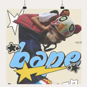 Bape Hypebeast Poster And Canvas, Vintage Streetwear Wall Art, Urban Fashion Decor